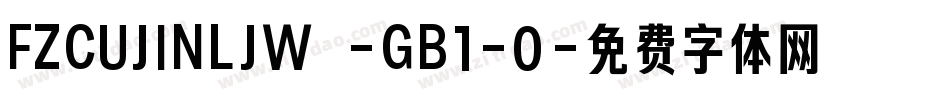 FZCUJINLJW -GB1-0字体转换